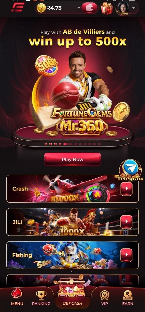 IE777 game download fortune gems mr360 game with AB de Villiers win up to 500x